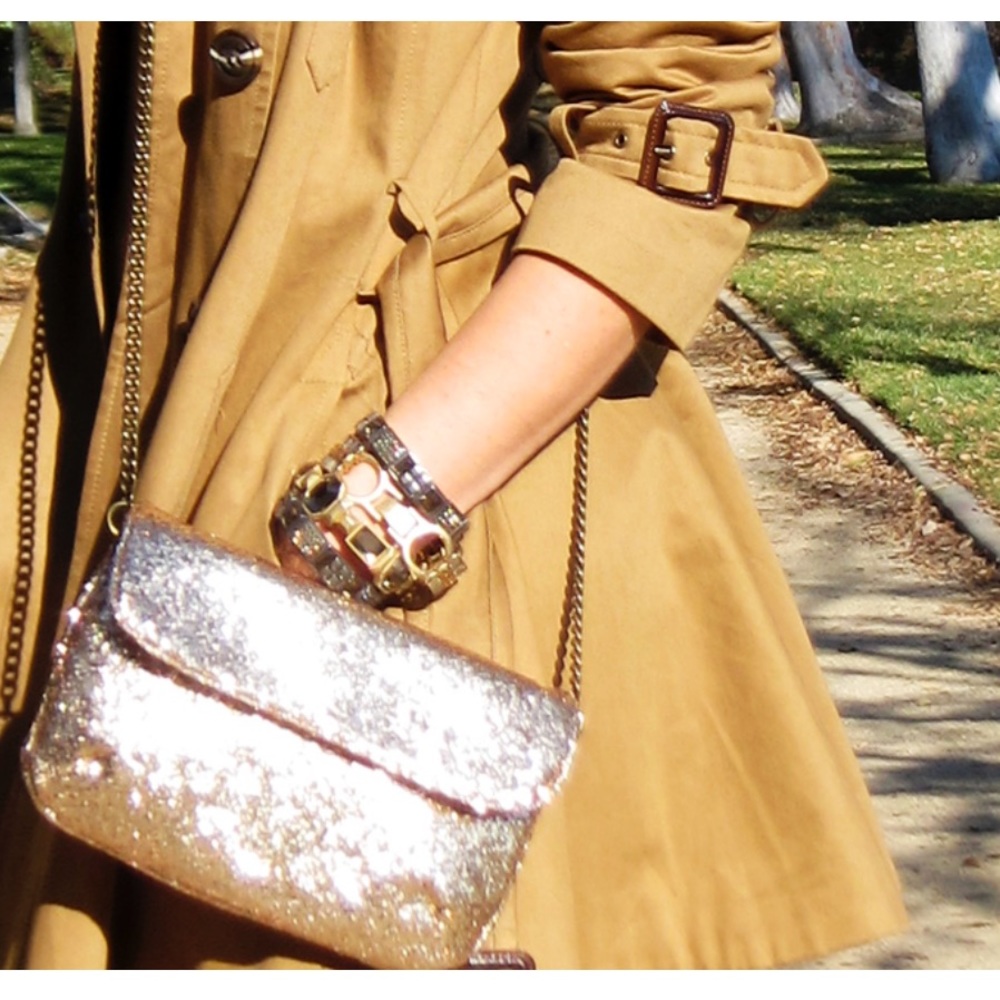 J.Crew glitter crossbody bag